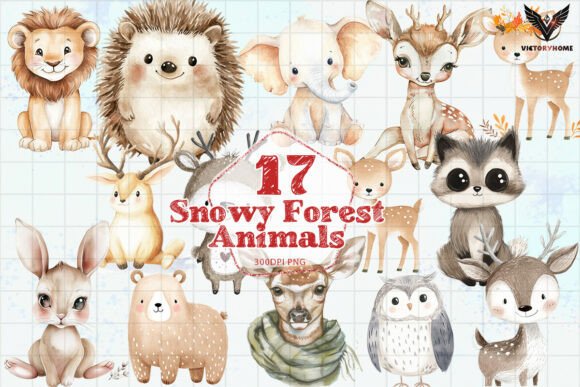 Download Snowy Forest Animals PNG - Forest animals png Collection