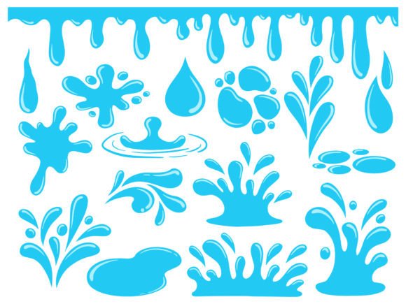 Download Water Splash Element Background - Premium Bundle