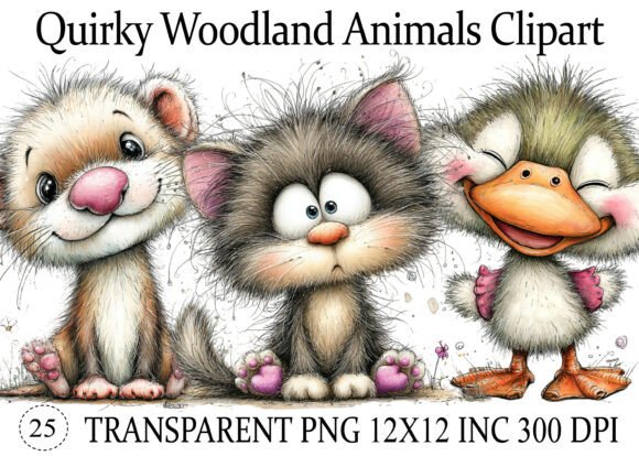 Download Quirky Woodland Animals PNG Clipart - Premium Resources