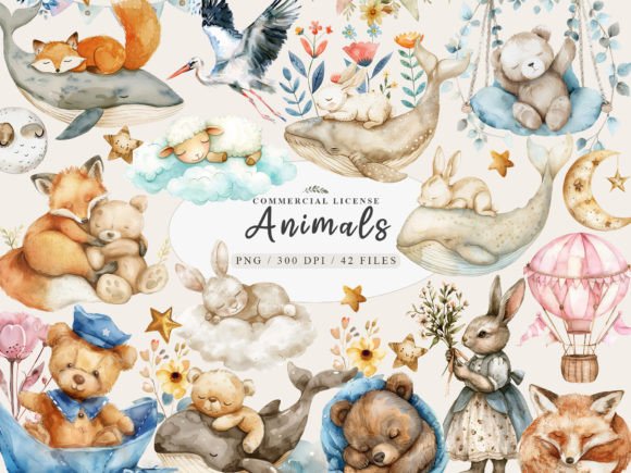 Download Woodland Animals Png, Dreams Clipart, - Premium Bundle