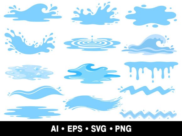 Download Water Splash SVG PNG Clipart Bundle - Premium Bundle