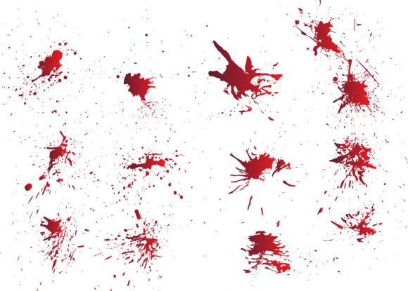 Download Red Horror Blood Splatter Blot - Splatter Collection