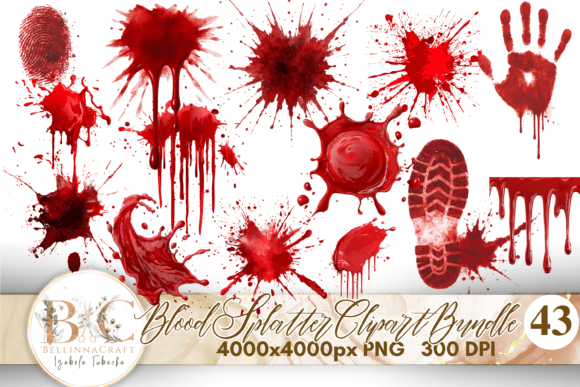 Download Blood Splatter Clipart PNG Bundle - Premium Resources